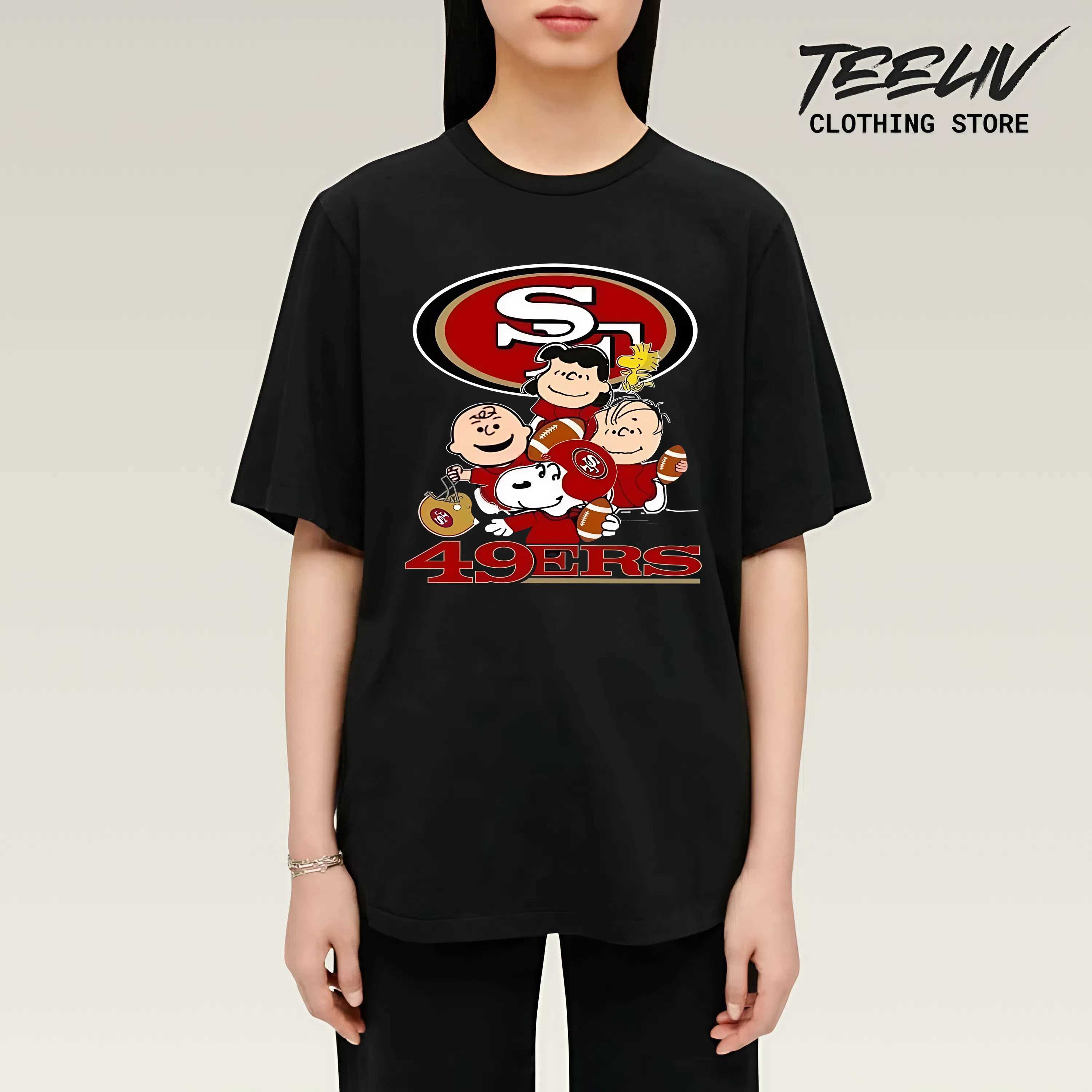 Snoopy And Charlie Brown 49ers Shirt